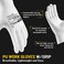 COOLJOB 1260 Pairs Safety Work Gloves Pack Bulk with Grip PU Coating 13 Gauge Seamless Knit Gloves with Polyurethane Dipped for Warehouse Working Breathable Lightweight for Men Women White Large