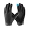 COOLJOB Touchscreen Utility Work Gloves for Men Breathable Cooling Safety Gloves for Camping Gardening Hiking Running and Driving Lightweight and Flexible Black Small