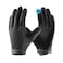 COOLJOB Touchscreen Utility Work Gloves for Men Breathable Cooling Safety Gloves for Camping Gardening Hiking Running and Driving Lightweight and Flexible Black Small