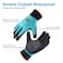 COOLJOB Waterproof Winter Freezer Gloves for Working Gardening Fishing Construction Worker Double Coated Rubber for Warehouse Cold Refrigeration House 1 Pair Small Blue