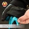COOLJOB Waterproof Winter Freezer Gloves for Working Gardening Fishing Construction Worker Double Coated Rubber for Warehouse Cold Refrigeration House 1 Pair Small Blue
