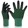 DEX FIT Premium Nylon Nitrile Work Gloves FN320 3 Pairs 3DComfort Stretchy Fit Firm Grip Thin Lightweight Durable Breathable Cool Machine Washable Forest Green 8 M