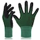 DEX FIT Premium Nylon Nitrile Work Gloves FN320 3 Pairs 3DComfort Stretchy Fit Firm Grip Thin Lightweight Durable Breathable Cool Machine Washable Forest Green 8 M