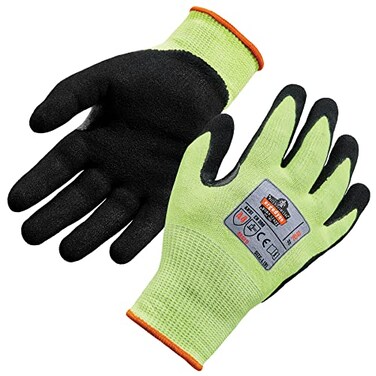 Ergodyne unisex adult Nitrilecoated ANSI A4 Nitrile Coated CR Gloves Lime Medium US