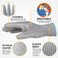 JM-FUHAND JMFUHAND UltraThin PU Coated Safety Work Gloves 12 Pairs Grey Medium Unisex