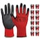 JM-FUHAND JMFUHAND UltraThin PU Coated Safety Work Gloves 12 Pairs Red Large