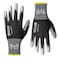 KAYGO Ultra Thin PU Coated Safety Work Gloves 60 Pairs Nylon Knit High Dexterity AntiSlip Breathable Light Duty Gloves for Precision Warehouse DIY Electronics LGray