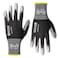 KAYGO Ultra Thin PU Coated Safety Work Gloves 60 Pairs Nylon Knit High Dexterity AntiSlip Breathable Light Duty Gloves for Precision Warehouse DIY Electronics LGray