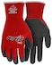 MCR Safety N9680XXL Ninja Flex Work Gloves 15 Gauge Nylon Shell with Latex Coated Palm and Fingertips RedGray 2XLarge 1Pair