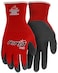 MCR Safety N9680XXL Ninja Flex Work Gloves 15 Gauge Nylon Shell with Latex Coated Palm and Fingertips RedGray 2XLarge 1Pair