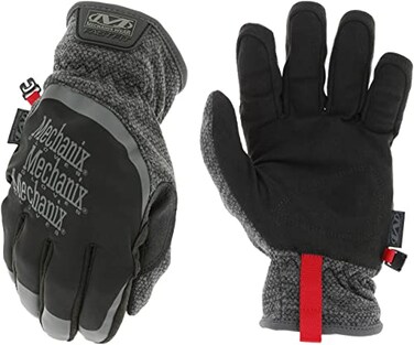 Mechanix Wear ColdWork FastFit Winter Work Gloves with Elastic Cuff Wind and Water Resistant Fleece Insulated Touch Capable Winter Gloves For Mild Cold Weather BlackGray XLarge