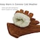 OZERO Work Gloves Winter Insulated Snow Cold Proof Leather Glove Thick Thermal Imitation Lambswool Extra Grip Flexible Warm for Working in Cold Weather for Men and Women BrownLarge