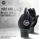 LIO FLEX Safety Work Gloves with Touchscreen Fingers 3 Pairs Thin Lightweight Working Gloves Ideal for Warehouse Workers Delivery Drivers Nitrile Foam Coated Grip Gloves for Women and Men Black S