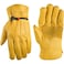 Wells Lamont Leather Work Gloves for Men Heavy Duty Cowhide Abrasion Puncture Resistant Adjustable Wrist Gunn Cut Design Ideal for Ranching Farming Construction Saddletan XXL