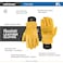 Wells Lamont Mens HydraHyde Leather Winter Work Gloves WaterResistant Insulated Large 1202L
