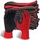 Evridwear Crinkle Latex Rubber Hand Coated Safety Work Gloves for Men Women General Multi Use Construction Warehouse Gardening Assembly LandscapingRed Xsmall 12 Pairs Pack
