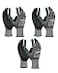 DULFINE Safety Work Gloves MicroFoam Nitrile Coated3 Pairs PackSeamless Knit Nylon Glove with Black MicroFoam Nitrile GripIdeal for General PurposeAutomotiveHome ImprovementPaintingExtra Large
