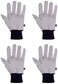 Custom Leathercraft 2006 Cotton Canvas Gloves with Gripper Dots Black