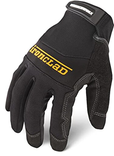 Ironclad WWX203M Wrenchworx Glove with Oil Gas Resistant Palms Medium Black