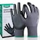 Kebada W512 Pairs Safety Work Gloves Foam Nitrile Coated Seamless Knit Nylon Glove with Grip Ideal for Mechanic Warehouse Construction Gardening Medium
