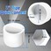 Boltigen 2inch White PVC Pipe End Cap Plug 6PCS PVC Pipe Plug Socket Fitting Adapter Connector for Building PVC Furniture DIY Garden Shelf Schedule 40