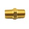 HongBoW Hardware 3pcs Brass Pipe Fitting Hex Nipple 14 BSPT x 14 NPT Adapter BSP to NPT Nipple