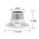QiiMii Sanitary Tri clamp 505mm to NPT Female Thread adaptor SS304 Tri clamp adaptor Pipe Fitting Thread Size34 NPT
