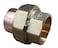 EZ-FLUID 1 EZFLUID 34 Copper Union Copper Union Fitting C x C Solder Sweat Straight Connection Repair Coupling FittingsLF Brass Plumbing