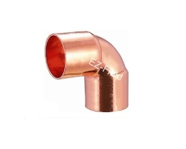 EZ-FLUID 1 EZFLUID Plumbing 2 C X C LF Short Radius Copper 90 Degree Elbow Pressure Copper Fitting with Sweat Solder Connection for ResidentialCommercial