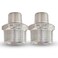 Drinsalys 1 Male x 12 Male NPT Threaded Reducing Nipple Pipe Fitting Adapter Heavy Duty 304 Stainless Steel Hex Nipple Reducer Straight Connector Pipe Adapter 112