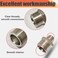 Drinsalys 1 Male x 12 Male NPT Threaded Reducing Nipple Pipe Fitting Adapter Heavy Duty 304 Stainless Steel Hex Nipple Reducer Straight Connector Pipe Adapter 112
