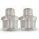 Drinsalys 1 Male x 12 Male NPT Threaded Reducing Nipple Pipe Fitting Adapter Heavy Duty 304 Stainless Steel Hex Nipple Reducer Straight Connector Pipe Adapter 112