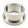 AdaptorMount 1 NPT Female Weld Bung 304 Stainless Steel Stepped Threaded Fitting OD 15 with Thick Top Head Flange OD 17 OneWay Tapered Thread for Custom WeldOn Installs