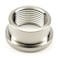 AdaptorMount 1 NPT Female Weld Bung 304 Stainless Steel Stepped Threaded Fitting OD 15 with Thick Top Head Flange OD 17 OneWay Tapered Thread for Custom WeldOn Installs