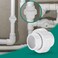 VYH 114 PVC Union Coupling Pipe Fitting114 PVC Slip Union Schedule 40 PVC AdapterSocket x Socket builtin EPDM ORing White 2 Pack