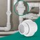 VYH 114 PVC Union Coupling Pipe Fitting114 PVC Slip Union Schedule 40 PVC AdapterSocket x Socket builtin EPDM ORing White 2 Pack
