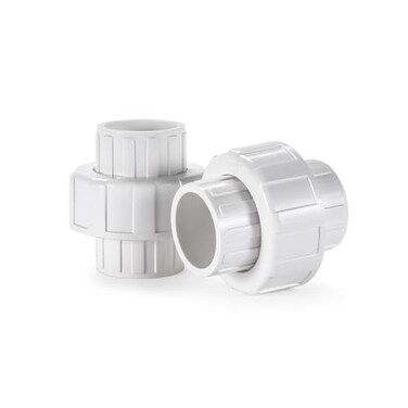 VYH 114 PVC Union Coupling Pipe Fitting114 PVC Slip Union Schedule 40 PVC AdapterSocket x Socket builtin EPDM ORing White 2 Pack