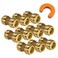 PROCURU 11Pack 34Inch PushFit Combo Kit 34 PushFit Couplings 10 pcs Plus 34 Disconnect Clip 1 pc Plumbing Fittings for Copper PEX CPVC PERT Pipe 8X101411T