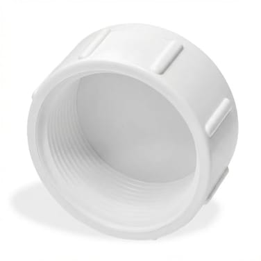 Lakesstory 12 Inch PVC Pipe End Cap Sch 40 PVC Fitting Female Threaded Plug Pack of 1