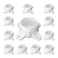 TianTianUp 12 Packs PVC Flange for 112 PVC Pipe Table Screw Caps Fittings for DIY Rod Holder Projects Making Storage Shelves Support Feet