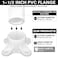 TianTianUp 12 Packs PVC Flange for 112 PVC Pipe Table Screw Caps Fittings for DIY Rod Holder Projects Making Storage Shelves Support Feet