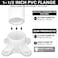 TianTianUp 12 Packs PVC Flange for 112 PVC Pipe Table Screw Caps Fittings for DIY Rod Holder Projects Making Storage Shelves Support Feet
