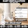 TianTianUp 12 Packs PVC Flange for 112 PVC Pipe Table Screw Caps Fittings for DIY Rod Holder Projects Making Storage Shelves Support Feet
