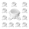 TianTianUp 12 Packs PVC Flange for 112 PVC Pipe Table Screw Caps Fittings for DIY Rod Holder Projects Making Storage Shelves Support Feet