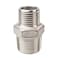 LOZOME 12 x 38 Male Hex Nipple Threaded Reducer Connector Pipe Fitting AdapterStainless Steel 304 NPT