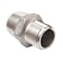 LOZOME 12 x 38 Male Hex Nipple Threaded Reducer Connector Pipe Fitting AdapterStainless Steel 304 NPT