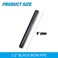 Home TZH 12 x 8 Black Painted Iron Pipe 10 Pack Black Paint Finish Threaded Pipework of metal for DIY ProjectFurnitureShelving Decoration 10 8