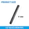 Home TZH 12 x 8 Black Painted Iron Pipe 10 Pack Black Paint Finish Threaded Pipework of metal for DIY ProjectFurnitureShelving Decoration 10 8