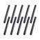 Home TZH 12 x 8 Black Painted Iron Pipe 10 Pack Black Paint Finish Threaded Pipework of metal for DIY ProjectFurnitureShelving Decoration 10 8