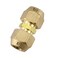 Timsec 12Inch AC Pipe Joint Connectors Free Welding Brass Pipe Coupler Adapters for Air Conditioning Copper Pipe Connection including 2Pcs Flare Nuts Works for Butt Copper Tube Diameter 12 or 127mm